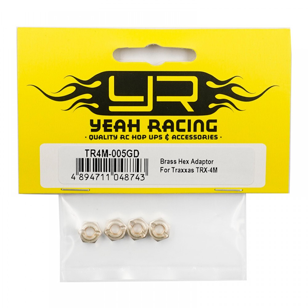 Yeah Racing Brass Hex Adaptor For Traxxas TRX-4M (TR4M-005GD)