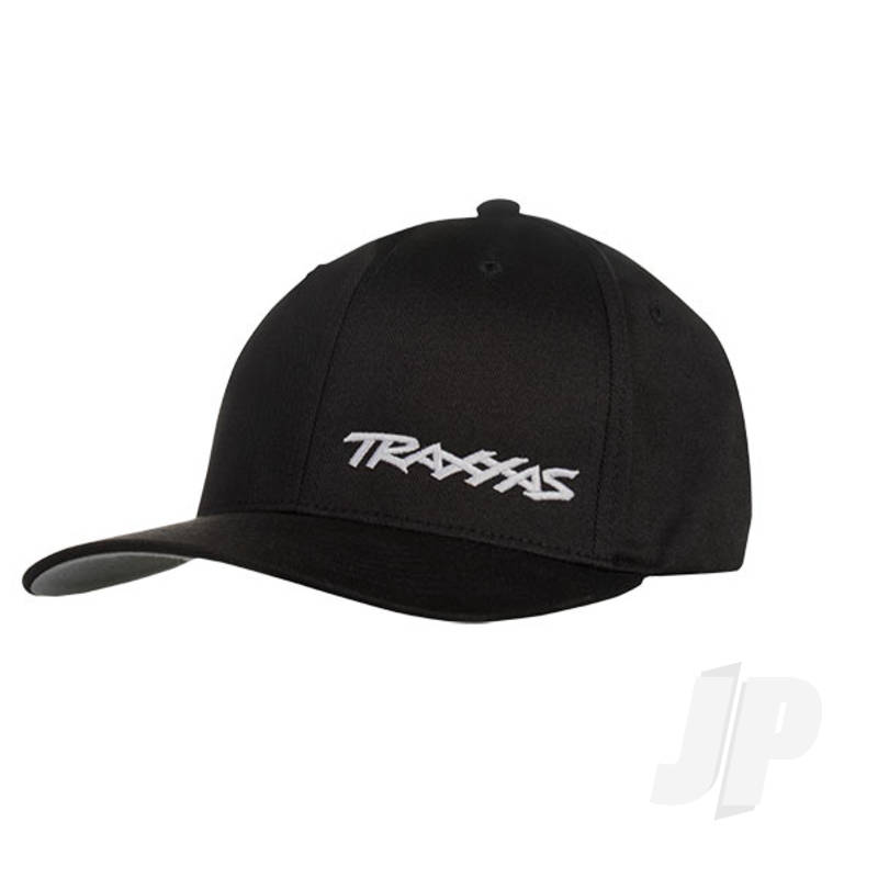 Traxxas Flex Hat Curve Bill Black / White Small Traxxas Logo (TRX1187-BLW-SM)