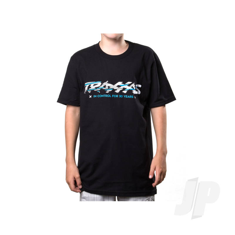 Traxxas Black Sliced Tee Youth Small (TRX1391-S)