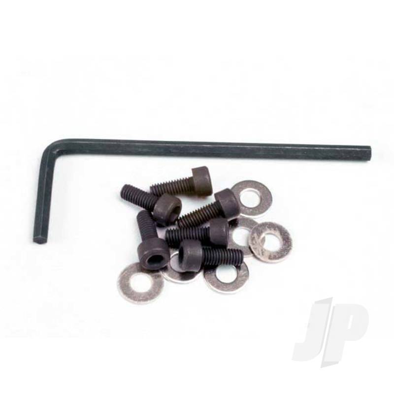 Traxxas Backplate Screws (3X8Mm Cap-Head Machine) (6 Pcs) / Washers (6 Pcs) / Wrench (TRX1552)