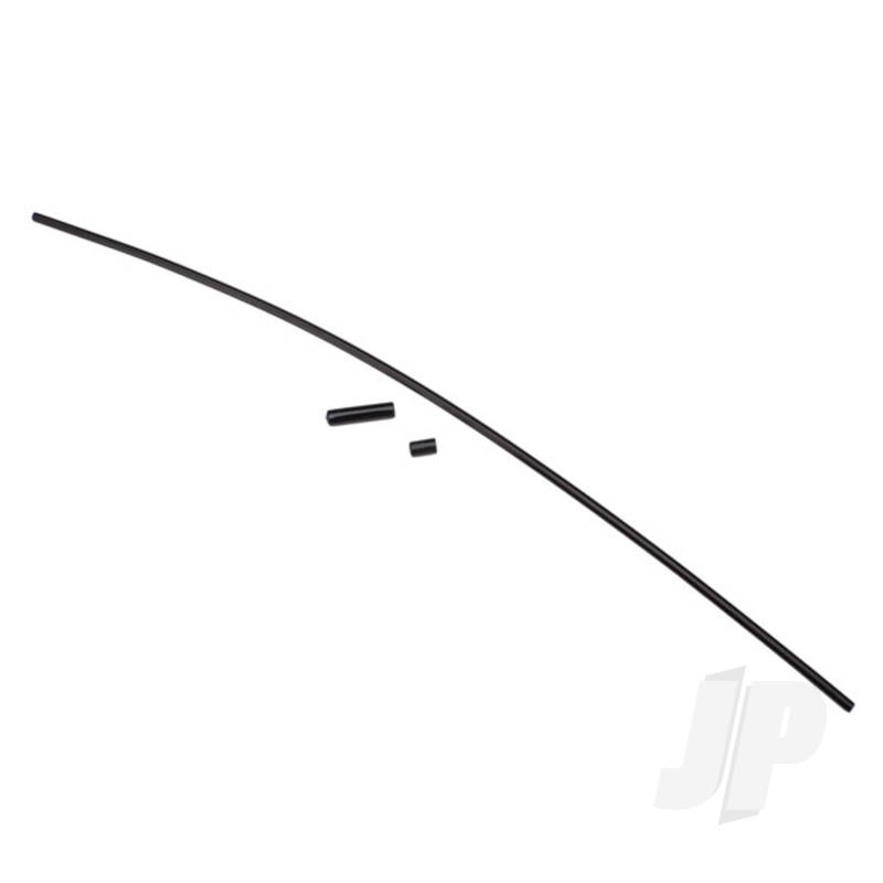 Traxxas Antenna, Tube, Black (1Pc) / Vinyl Antenna Cap (1Pc) / Wire Retainer (1Pc) (TRX1726A)