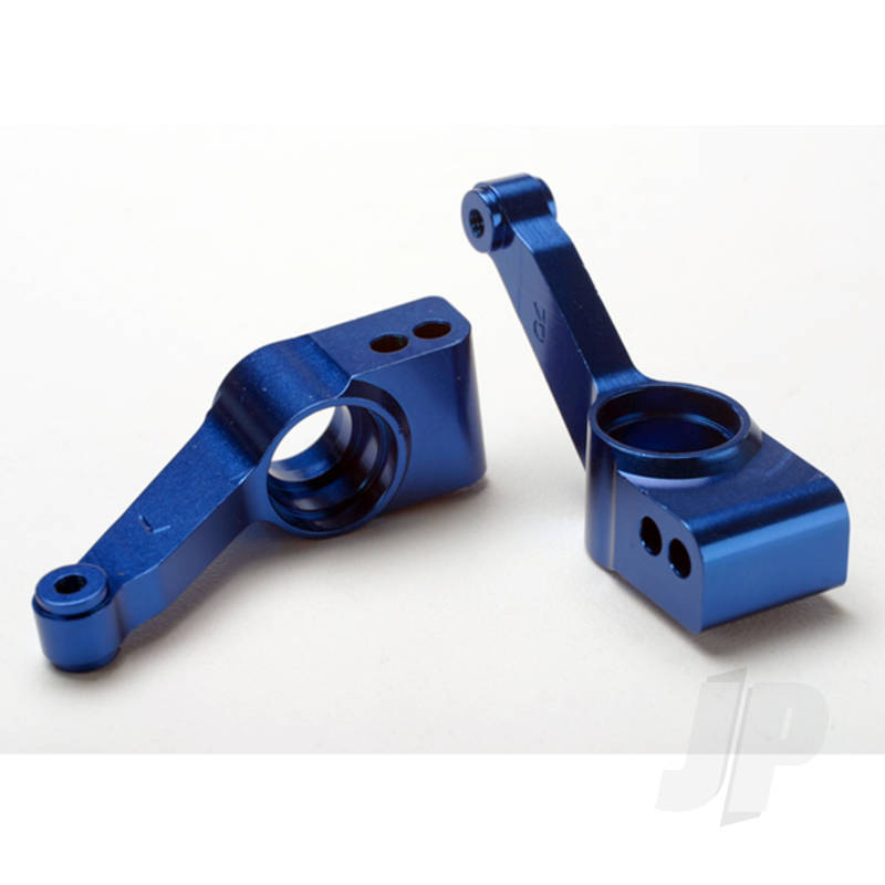 Traxxas Carriers, Stub Axle (Blue-Anodised 6061-T6 Aluminium) (Rear) (2 Pcs) (TRX1952X)