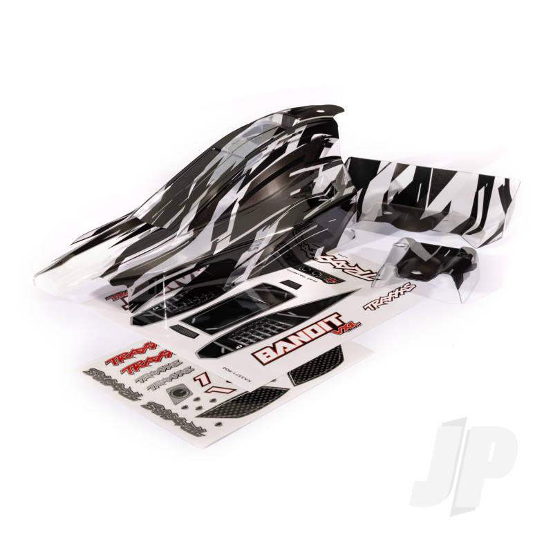 Traxxas Body, Bandit Vxl, Prographix/ Wing (Graphics Are Printed, Requires Paint &amp; Final Color Application)/ Decal Sheet (TRX2436L)