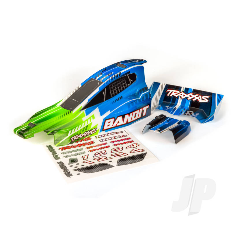 Traxxas Body, Bandit (Also Fits Bandit Vxl), Green/ Wing (Painted, Decals Applied) (TRX2450X)