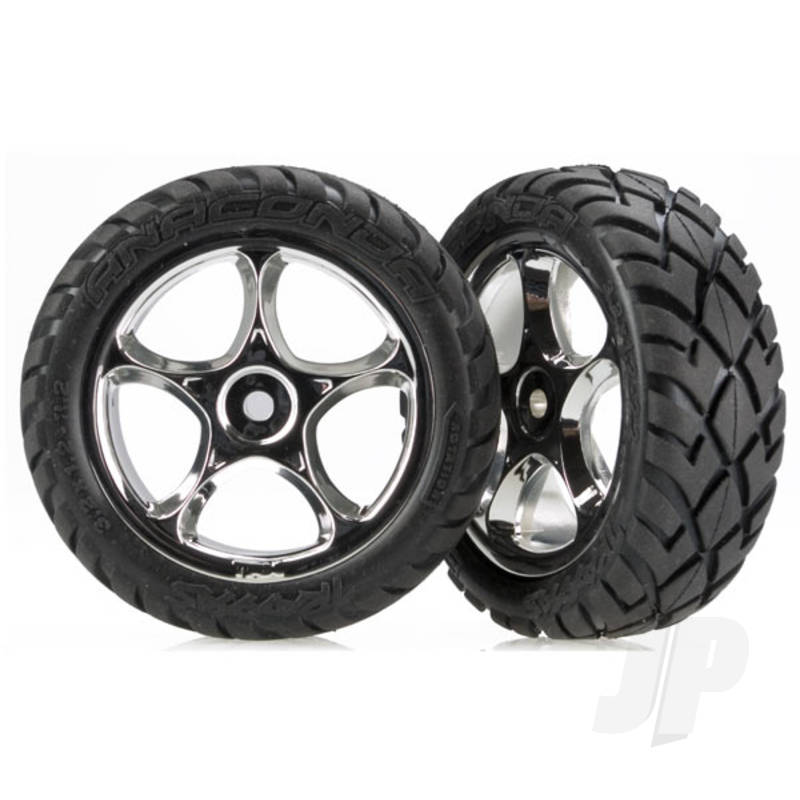 Traxxas Tyres And Wheels, Assembled Tracer 2.2In (2 Pcs) (TRX2479R)