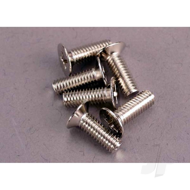 Traxxas Screws, 4X12Mm Countersunk Machine (100-Degree) (6 Pcs) (TRX2548)