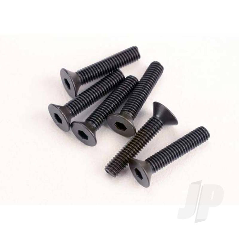 Traxxas Screws, 3X15Mm Countersunk Machine (6 Pcs) (Hex Drive) (TRX2553)