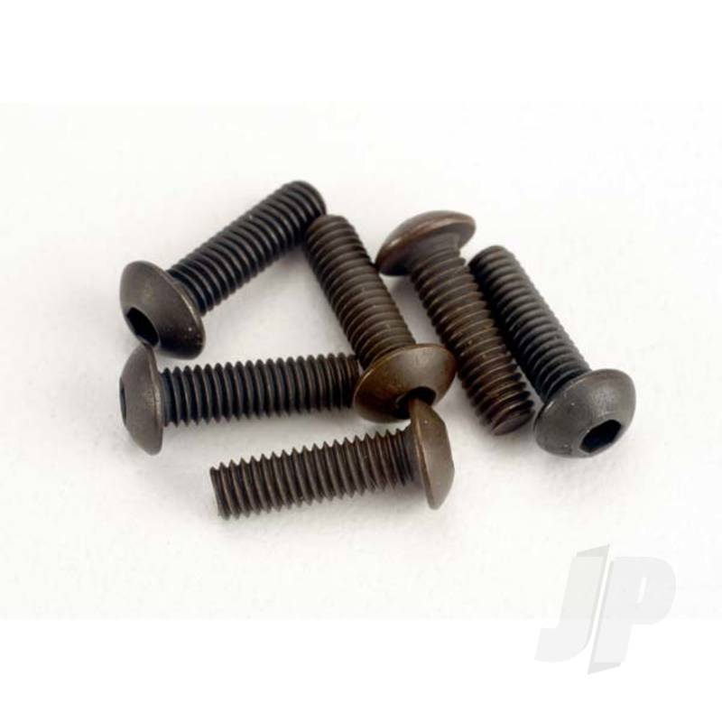 Traxxas Screws, 3X10Mm Button-Head Machine (Hex Drive) (6 Pcs) (TRX2577)