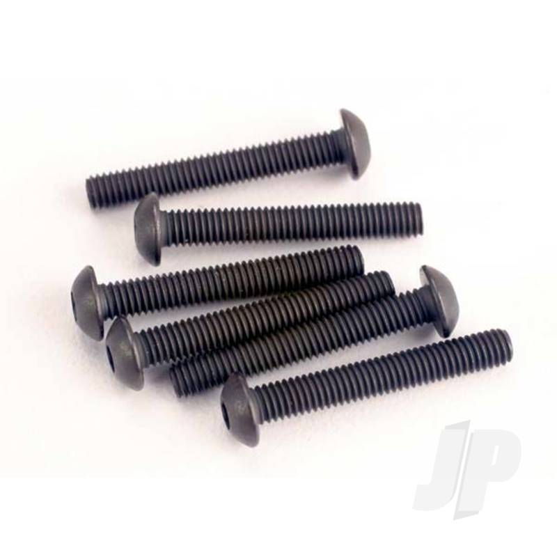 Traxxas Screws, 3X20Mm Button-Head Machine (Hex Drive) (6 Pcs) (TRX2580)