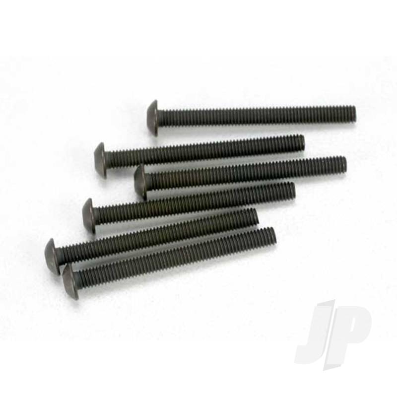 Traxxas Screws, 3X30Mm Button-Head Machine (Hex Drive) (6 Pcs) (TRX2582)