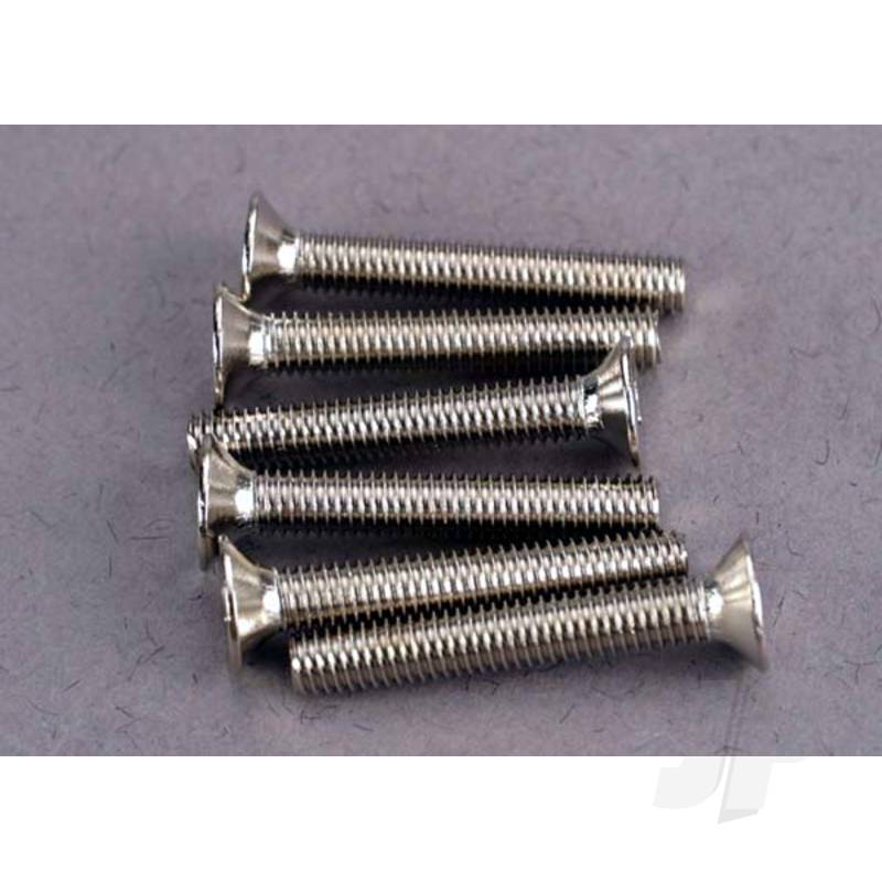 Traxxas Screws, 3X20Mm Countersunk Machine Screws (6 Pcs) (TRX2590)