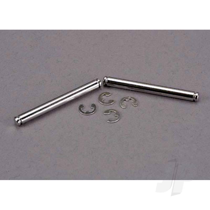 Traxxas Suspension Pins, 31.5Mm, Chrome (2 Pcs) With E-Clips (4 Pcs) (TRX2637)