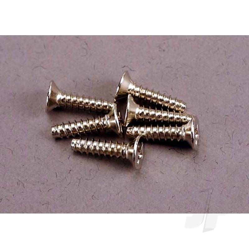 Traxxas Screws, 3X12Mm Countersunk Self-Tapping (6 Pcs) (TRX2648)