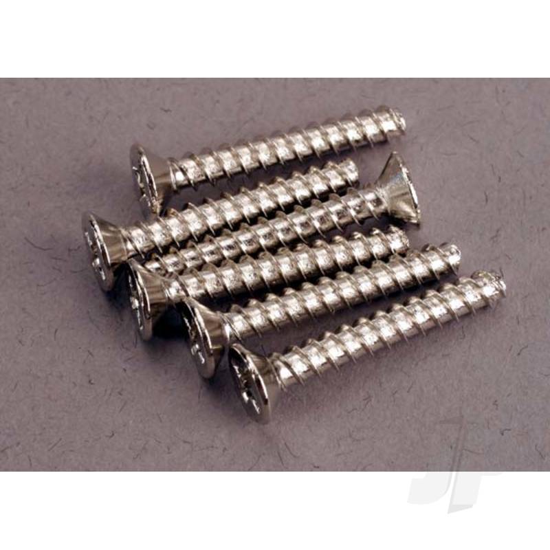 Traxxas Screws, 3X20Mm Countersunk Self-Tapping (6 Pcs) (TRX2650)