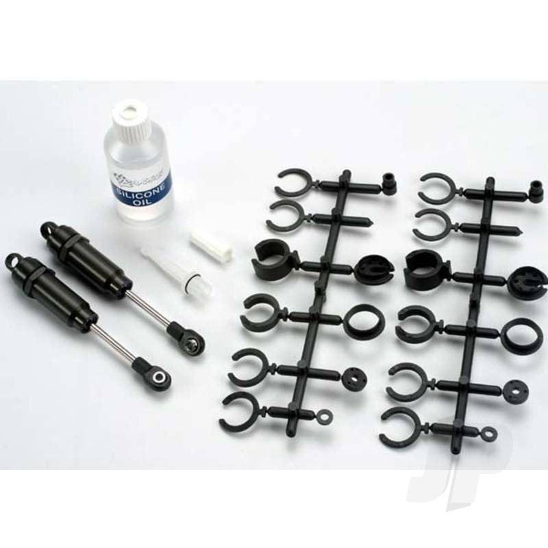 Traxxas Big Bore Shocks (Long) (Hard-Anodised &amp; Ptfe-Coated T6 Aluminium) (Assembled With Tin Shafts) With Out Springs (Front) (2 Pcs) (TRX2660)