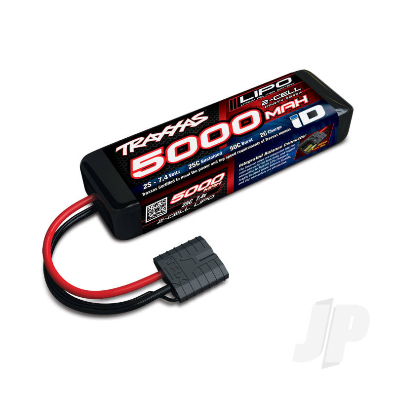 Traxxas Lipo 5000Mah 7.4V 2S 25C Id Power Cell Battery (TRX2842X)