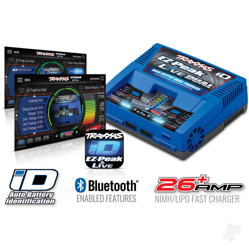 Traxxas EZ Peak Dual 200W NiMH/Lipo ID Charger (TRX2973T)