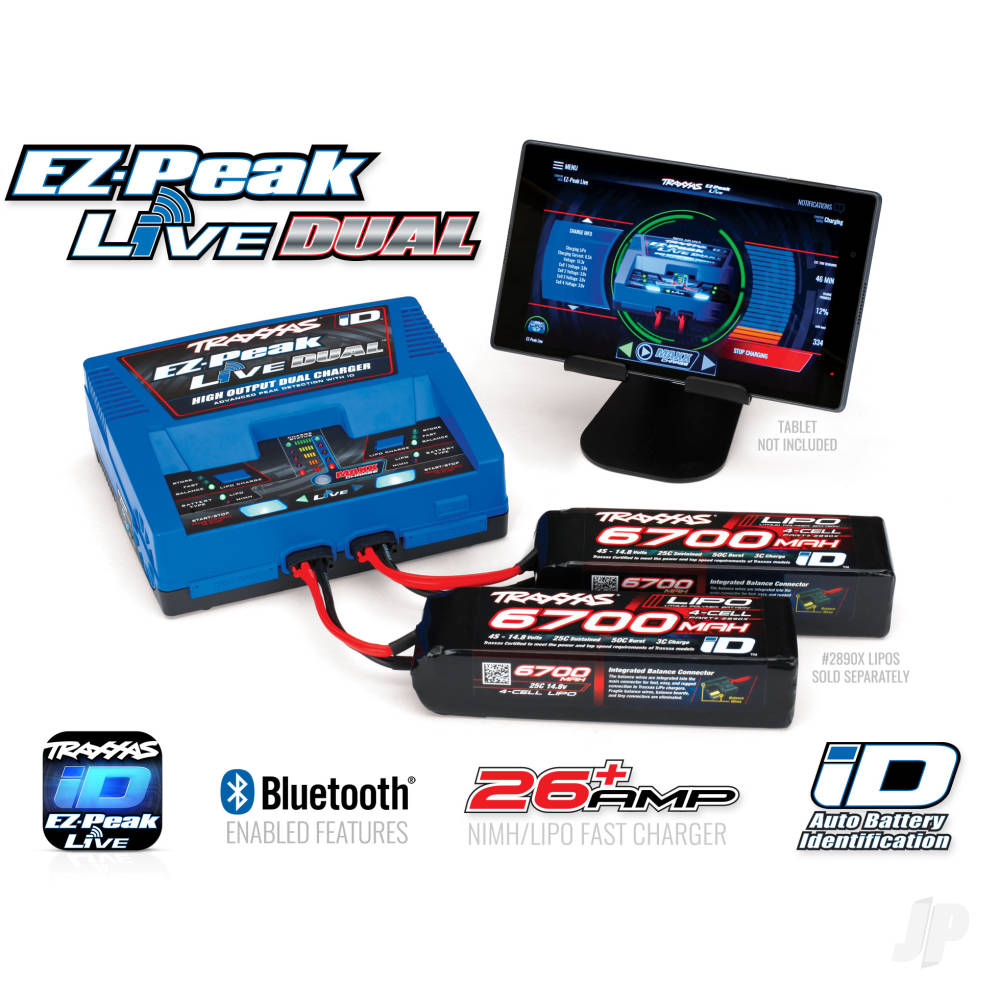 Traxxas EZ Peak Dual 200W NiMH/Lipo ID Charger (TRX2973T)