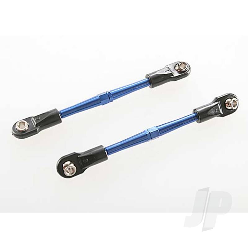 Traxxas Turnbuckles, Aluminium (Blue-Anodised), Toe Links, 59Mm (2 Pcs) (Assembled With Rod Ends &amp; Hollow Balls) (Requires 5Mm Aluminium Wrench #5477) (TRX3139A)