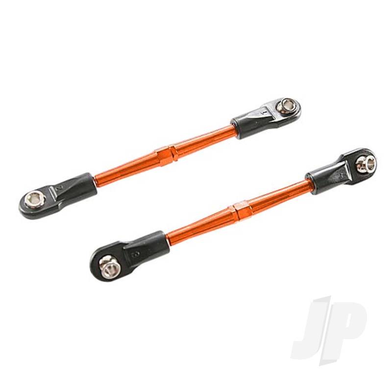 Traxxas Turnbuckles, Aluminium (Orange-Anodised), Toe Links, 59Mm (2) (Assembled W/ Rod Ends &amp; Hollow Balls) (Requires 5Mm Aluminium Wrench #5477) (TRX3139T)