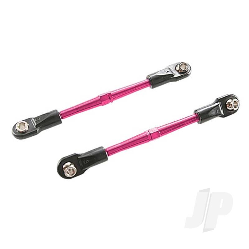 Traxxas Turnbuckles, Aluminium (Red-Anodised), Toe Links, 59Mm (2 Pcs) (Assembled With Rod Ends &amp; Hollow Balls) (Requires 5Mm Aluminium Wrench #5477) (TRX3139X)