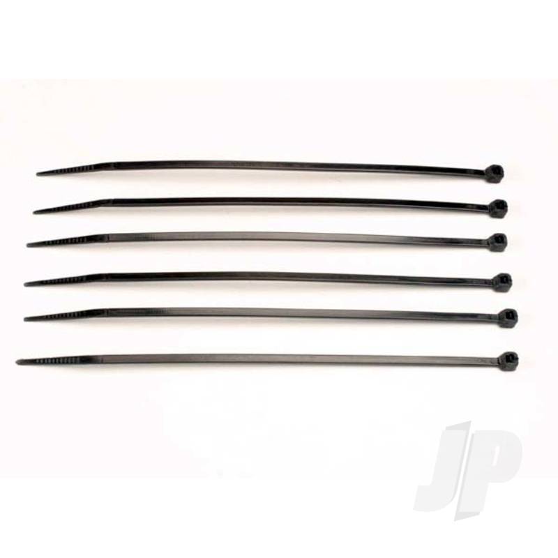 Traxxas Cable Ties, Medium (Black) (6 Pcs) (TRX3155)
