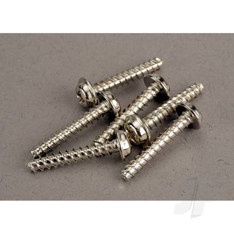 Traxxas Screws, 3X18Mm Washerhead Self-Tapping (6 Pcs) (TRX3289)