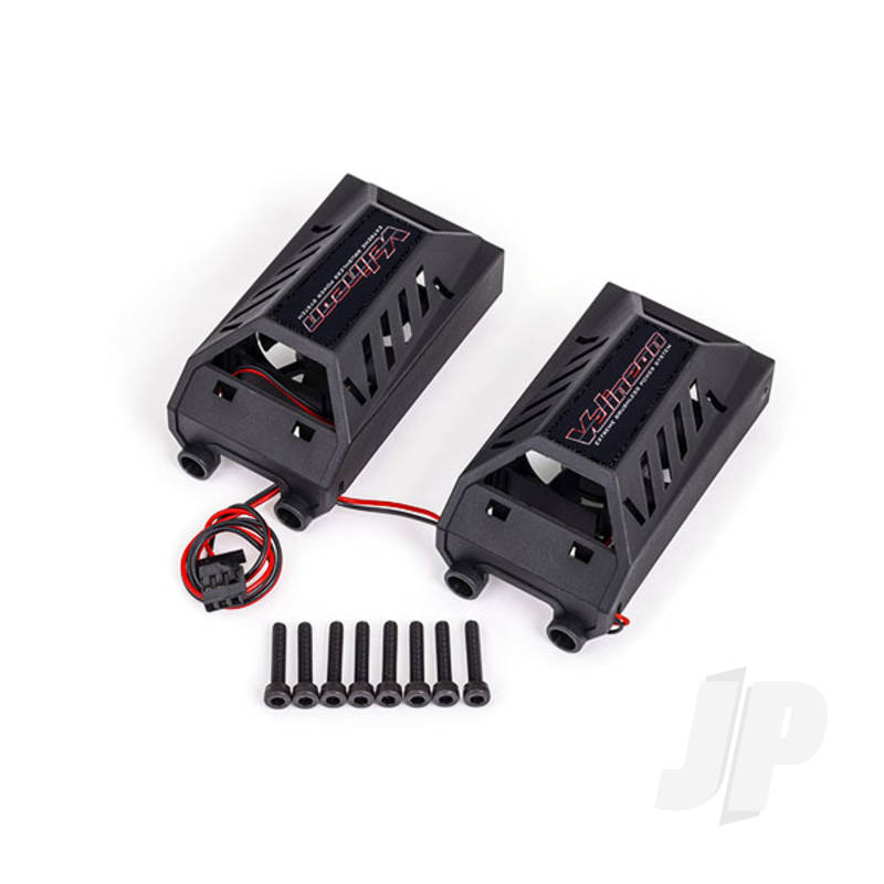 Traxxas Dual Cooling Fan Kit, Low Profile (With Shroud) (Fits #3491 Motor) (TRX3474X)