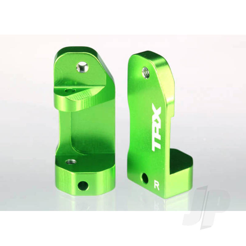 Traxxas Caster Blocks, 30-Degree, Green-Anodised 6061-T6 Aluminium (Left &amp; Right) / Suspension Screw Pin (2 Pcs) (TRX3632G)