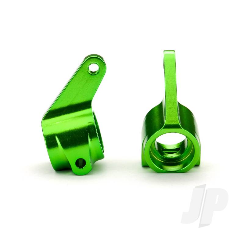 Traxxas Steering Blocks, Rustler / Stampede / Bandit (2 Pcs), 6061-T6 Aluminium (Green-Anodised) / 5X11Mm Ball Bearings (4 Pcs) (TRX3636G)