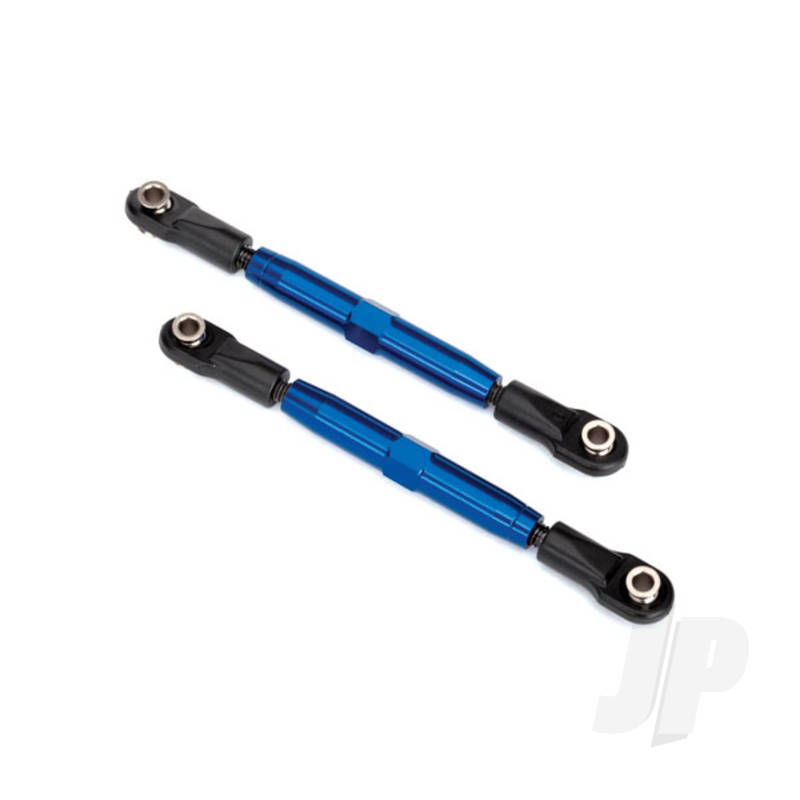 Traxxas Camber Links, Rear (Tubes Blue-Anodised, 7075-T6 Aluminium, Stronger Than Titanium) (73Mm) (2 Pcs) / Rod Ends (4 Pcs) / Aluminium Wrench (1Pc) (TRX3644X)