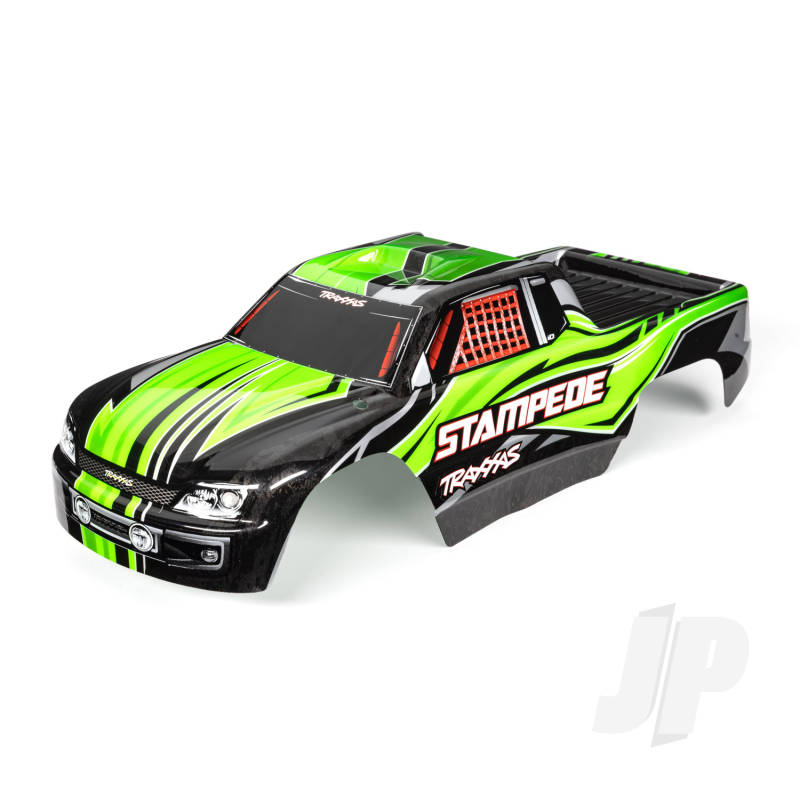 Traxxas Body, Stampede (Also Fits Stampede Vxl), Green (Painted, Decals Applied) (TRX3651G)