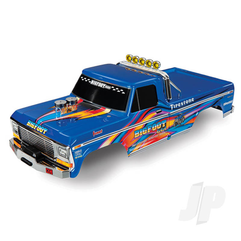 Traxxas Body, Bigfoot No. 1, Blue-X, Officially Licensed Replica (Painted, Decals Applied) (TRX3661X)