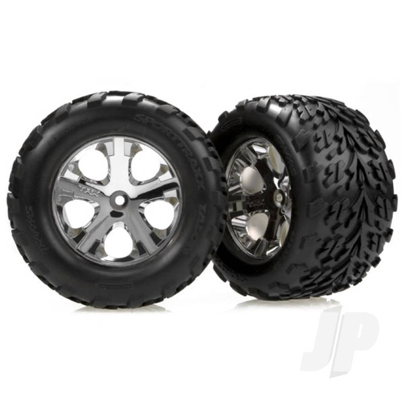 Traxxas Tyres And Wheels, Assembled Glued (2.8In) (2 Pcs) (TRX3669)