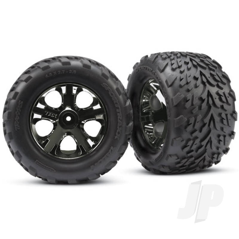 Traxxas Tyres And Wheels, Assembled Glued (2.8In) (2 Pcs) (TRX3669A)