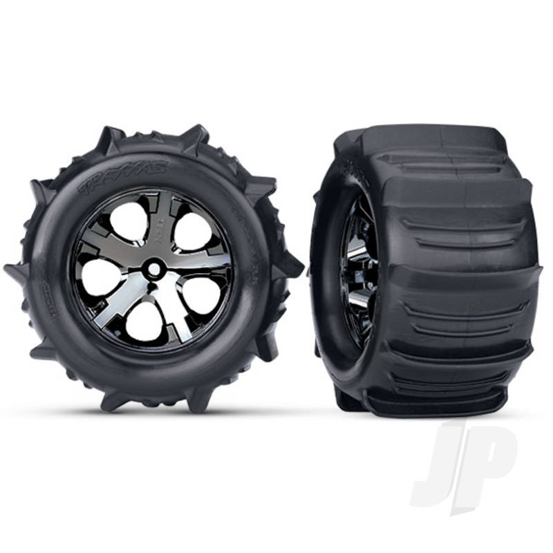 Traxxas Tyres And Wheels, Assembled Glued (2.8In) (2 Pcs) (TRX3689)
