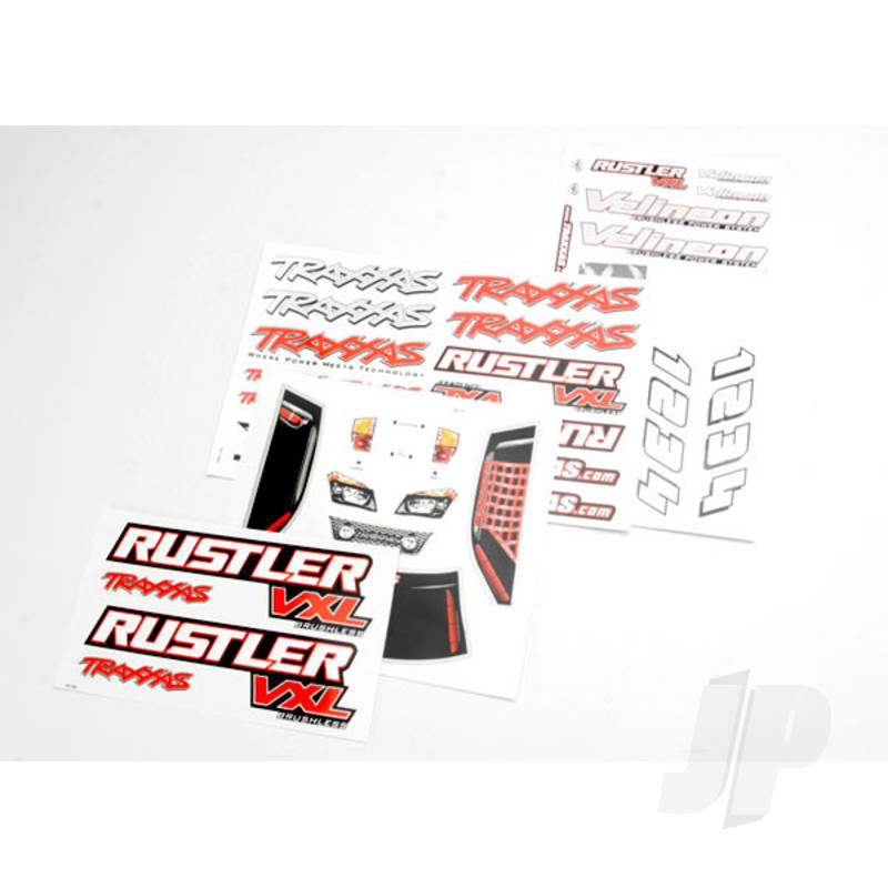 Traxxas Decal Sheets, Rustler Vxl (TRX3713R)