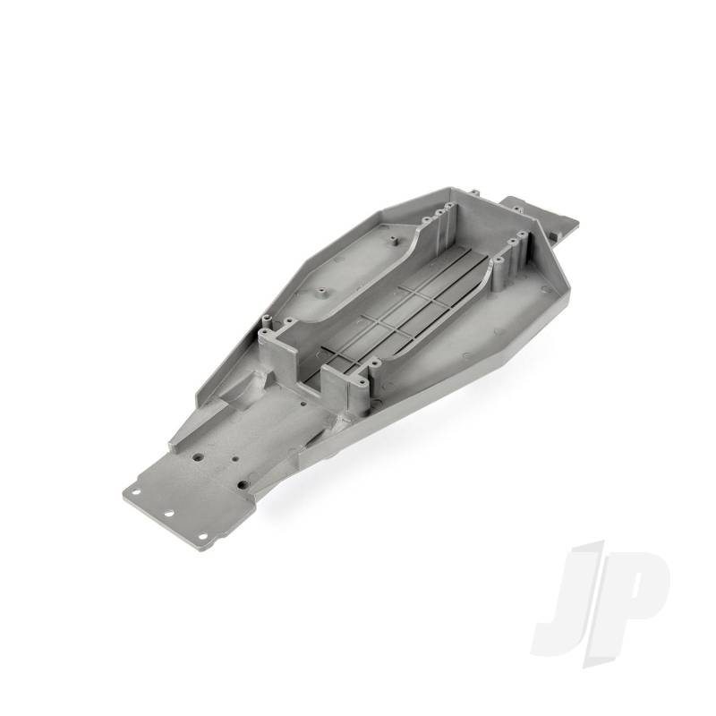 Traxxas Lower Chassis (Grey) (166Mm Long Battery Compartment) (Fits Both Flat And Hump Style Battery Packs) (TRX3722R)