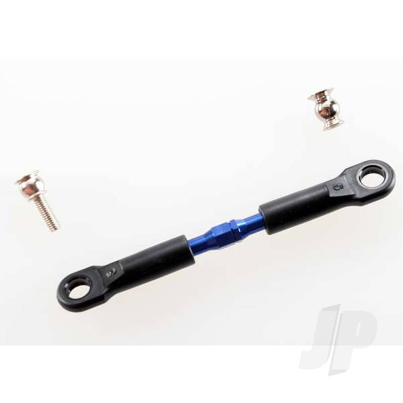 Traxxas Turnbuckle, Aluminium (Blue-Anodised), Camber Link, Front, 39Mm (1Pc) (Assembled With Rod Ends) / Hollow Balls (2 Pcs) (See Part 3741A For Complete Camber Link Set) (TRX3737A)