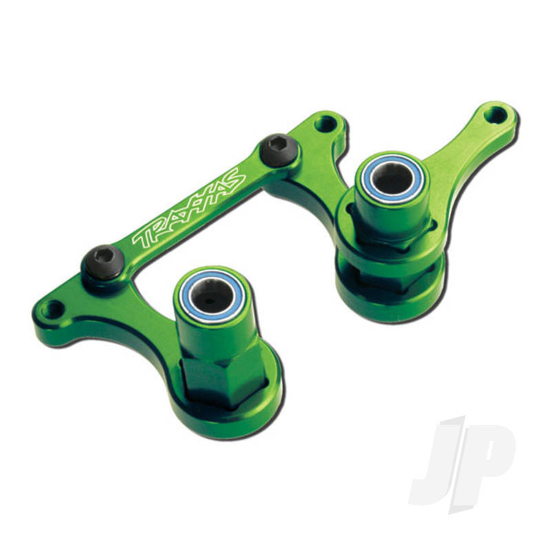 Traxxas Steering Bellcranks, Drag Link (Green-Anodised 6061-T6 Aluminium) / 5X8Mm Ball Bearings (4 Pcs) / Hardware (Assembled) (TRX3743G)