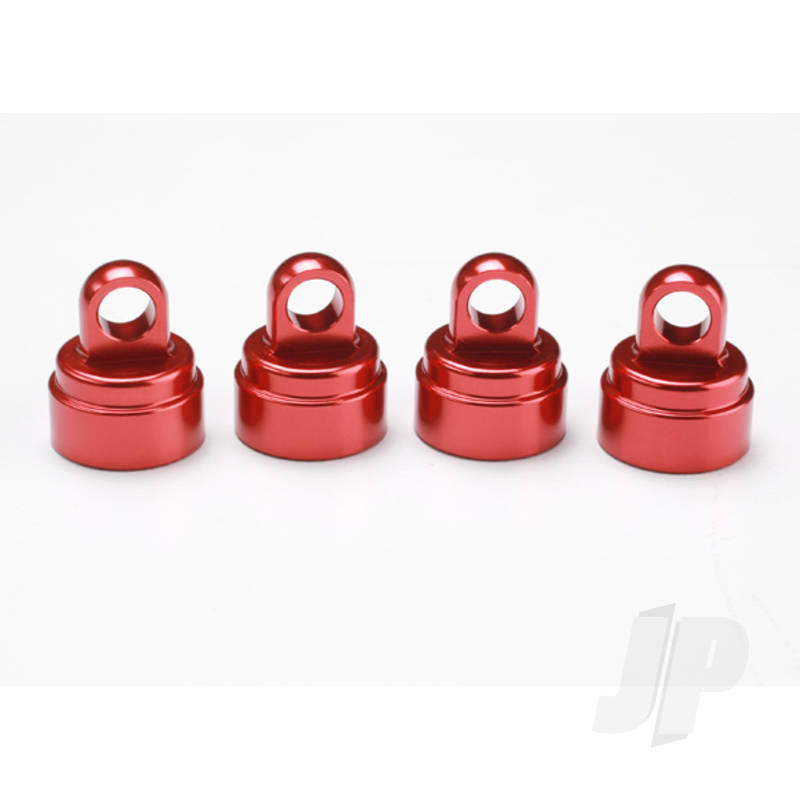 Traxxas Shock Caps, Aluminium (Red-Anodised) (4 Pcs) (Fits All Ultra Shocks) (TRX3767X)