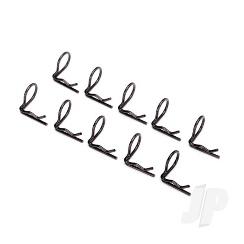 Traxxas Body Clip (Mounting Clip), Angled, 90-Degrees (Black) (10 Pcs) (TRX3935A)