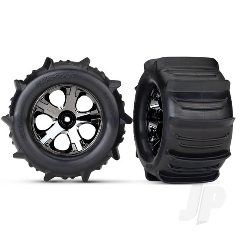 Traxxas Tyres And Wheels, Assembled Glued (2.8In) (2 Pcs) (TRX4175)