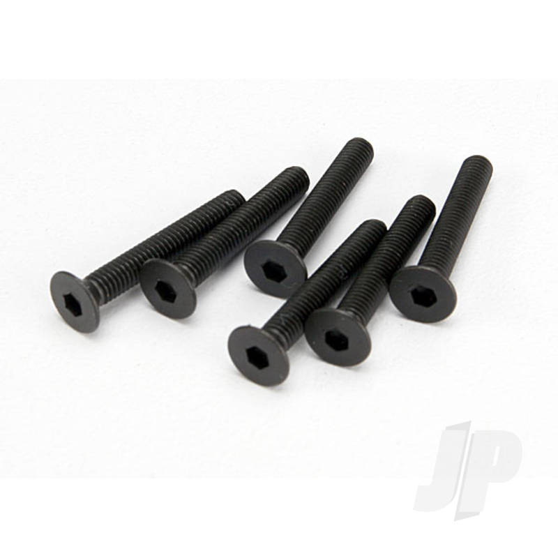 Traxxas Screws, 3X20Mm Countersunk Machine (Hex Drive) (6 Pcs) (TRX4857)