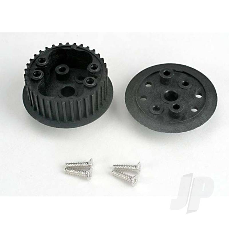 Traxxas Differential (34-Groove) / Flanged Side-Cover &amp; Screws (TRX4881)