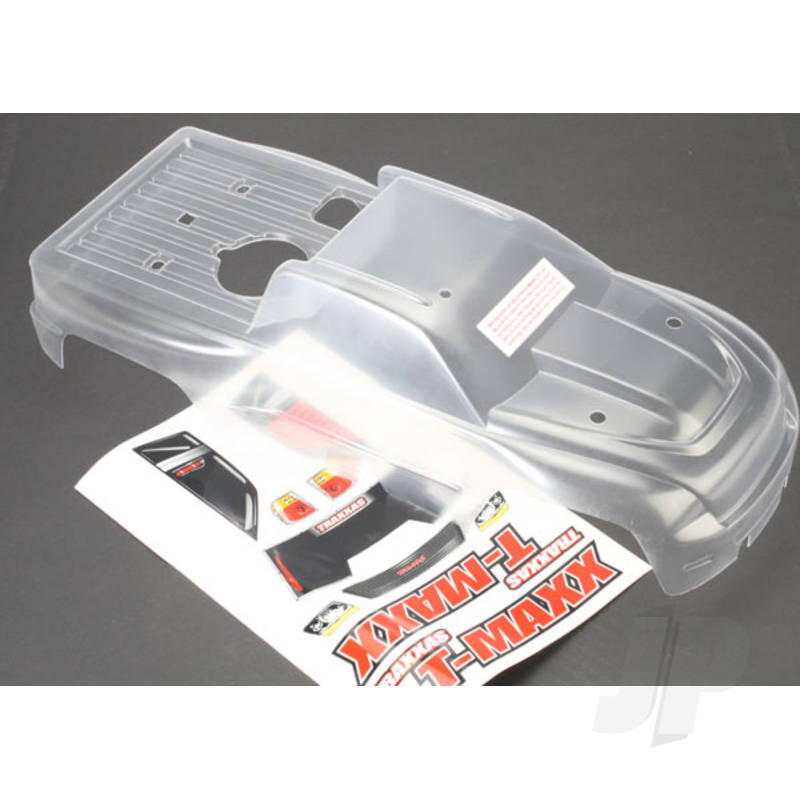 Traxxas Body, T-Maxx (Long Wheelbase) (Clear, Requires Painting) / Window, Lights Decal Sheet (TRX4921)
