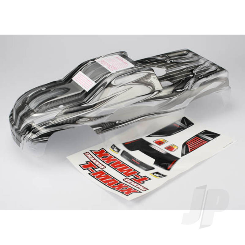Traxxas Body, T-Maxx, Prographix (Long Wheelbase) (Replacement For Painted Body. Graphics Are Painted, Requires Paint And Final Colour Application) / Window, Grille, Lights Decal Sheet (TRX4921X)