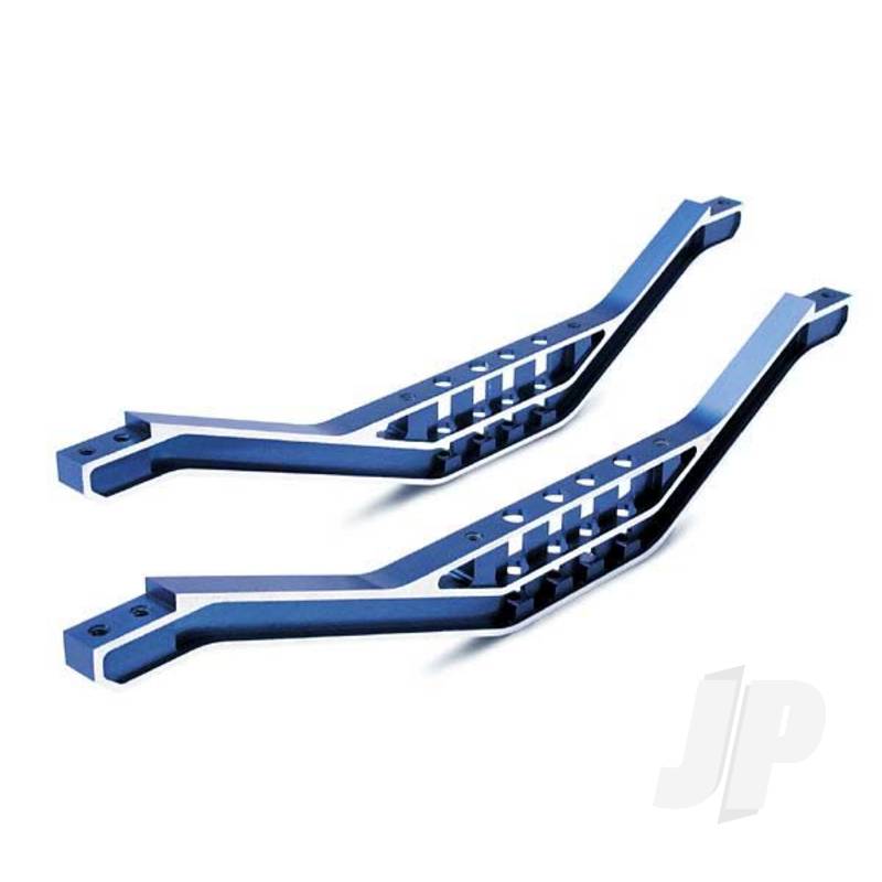 Traxxas Chassis Braces, Lower Machined 6061-T6 Aluminium (Blue) (2 Pcs) / Hardware (TRX4923X)