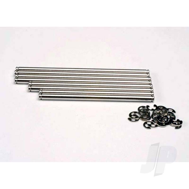 Traxxas Suspension Pin Set, Stainless Steel ( With E-Clips) (TRX4939X)