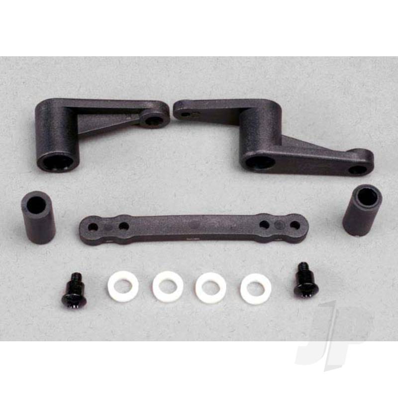 Traxxas Steering Bellcranks (2 Pcs) / Bellcrank Bushings (5X8X2.5Mm) (4 Pcs) / Bellcrank Post Spacers (2 Pcs) / Draglink / 3X8Mm Shoulder Screws (2 Pcs) (TRX4943)